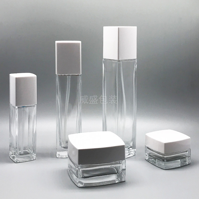 方形九游会·J9 - 官方网站|真人游戏第一品牌 面霜瓶子黑色玻璃瓶现货(图8)